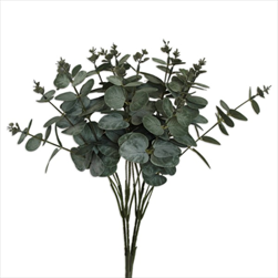 Eucalyptus keřík polyester x4/47cm - velkoobchod, dovoz květin, řezané květiny Brno