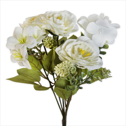 Kytice polyester 30cm krém - velkoobchod, dovoz květin, řezané květiny Brno