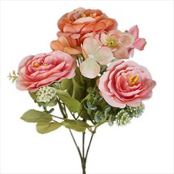 Kytice polyester 30cm losos - velkoobchod, dovoz květin, řezané květiny Brno