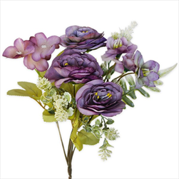 Kytice polyester 30cm fialová - velkoobchod, dovoz květin, řezané květiny Brno