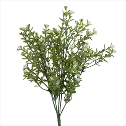 Keřík pvc 35cm zelená/bílá - velkoobchod, dovoz květin, řezané květiny Brno