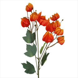 Physalis polyester 58cm oranžová - velkoobchod, dovoz květin, řezané květiny Brno