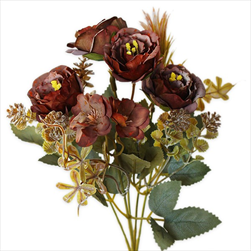 Růže kytice mix 28cm hnědá - velkoobchod, dovoz květin, řezané květiny Brno