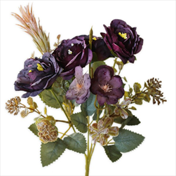 Růže kytice mix 28cm fialová - velkoobchod, dovoz květin, řezané květiny Brno