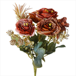 Růže kytice mix 28cm oranžová - velkoobchod, dovoz květin, řezané květiny Brno