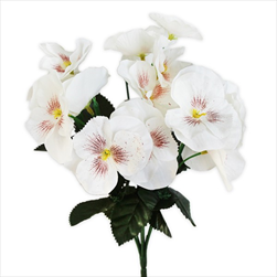 Macešky kytice x14/29cm bílá - velkoobchod, dovoz květin, řezané květiny Brno