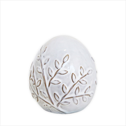 Vajíčko porcelán 9,5cm bílá - velkoobchod, dovoz květin, řezané květiny Brno