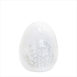 Vajíčko porcelán 8cm bílá - velkoobchod, dovoz květin, řezané květiny Brno