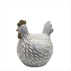 Slepice porcelán 8,5cm - velkoobchod, dovoz květin, řezané květiny Brno