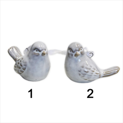 Ptáček závěs porcelán 4,7cm mix - velkoobchod, dovoz květin, řezané květiny Brno