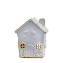 Domek porcelán 7,3cm - velkoobchod, dovoz květin, řezané květiny Brno