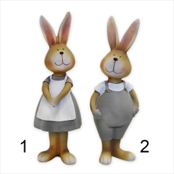 Zajíc polyston 22cm mix - velkoobchod, dovoz květin, řezané květiny Brno