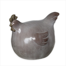 Slepice porcelán 30,5cm - velkoobchod, dovoz květin, řezané květiny Brno