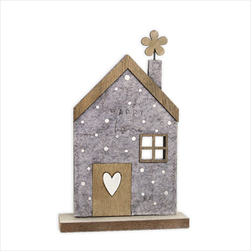 Domek filc 18,5cm béžová - velkoobchod, dovoz květin, řezané květiny Brno