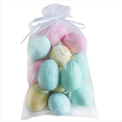 Vajíčka závěs pvc 12ks/6cm mix barev - velkoobchod, dovoz květin, řezané květiny Brno