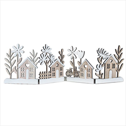 Domky skládací dřevo 58cm - velkoobchod, dovoz květin, řezané květiny Brno