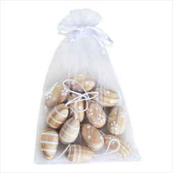 Vajíčka závěs dřevo 12ks/3cm - velkoobchod, dovoz květin, řezané květiny Brno