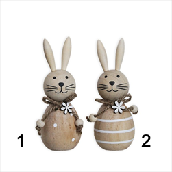 Zajíc dřevo 11,5cm mix - velkoobchod, dovoz květin, řezané květiny Brno