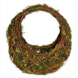 Koš proutí/PE mech 32cm - velkoobchod, dovoz květin, řezané květiny Brno