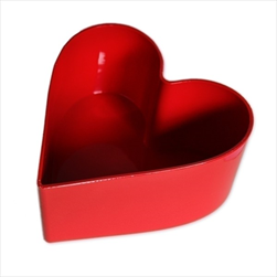 Srdce melamin 26cm červená - velkoobchod, dovoz květin, řezané květiny Brno