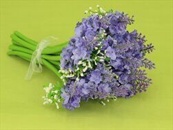 Kytice levandule umělá fialová - velkoobchod, dovoz květin, řezané květiny Brno