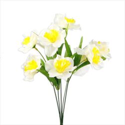 Narcisy kytice umělá 35cm mix - velkoobchod, dovoz květin, řezané květiny Brno
