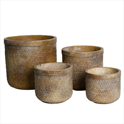 Obal beton pr.14cm hnědo-zlatá - velkoobchod, dovoz květin, řezané květiny Brno