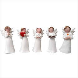 KE Andělíček béžový a bílý  7 x 3 cm 5 druhů - velkoobchod, dovoz květin, řezané květiny Brno