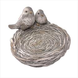 Pítko MG hnízdo s ptáčky 31 x 27 cm - velkoobchod, dovoz květin, řezané květiny Brno