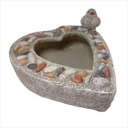 KE Srdce MG s ptáčkem 37 x 36 cm - velkoobchod, dovoz květin, řezané květiny Brno