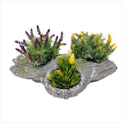 KE Pařez obal s mechem šedý 45 x 30 cm - velkoobchod, dovoz květin, řezané květiny Brno