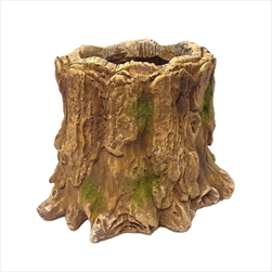 KE Pařez obal hnědý s mechem 29 x 22 cm - velkoobchod, dovoz květin, řezané květiny Brno