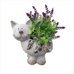 KE Obal kočka s kamínky 20 x 18 cm - velkoobchod, dovoz květin, řezané květiny Brno