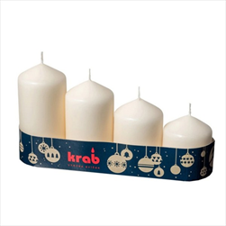 Svíčka VÁLEC POSTUP/50 CHAMPAGNE - velkoobchod, dovoz květin, řezané květiny Brno