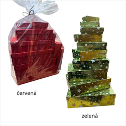 Krabice papírová vánoční S/10 - velkoobchod, dovoz květin, řezané květiny Brno