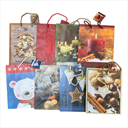 Taška vánoční WBM 23 x 18 x 10 cm - velkoobchod, dovoz květin, řezané květiny Brno