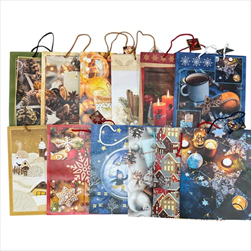 Taška vánoční WBL 26 x 32 x 13 cm - velkoobchod, dovoz květin, řezané květiny Brno