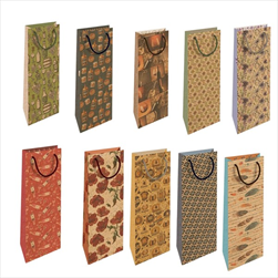 Taška na láhev kraft KHLH 15 x 40 x 9 cm - velkoobchod, dovoz květin, řezané květiny Brno