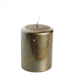 Svíčka válec Marble 70 x 90 mm zelená - velkoobchod, dovoz květin, řezané květiny Brno