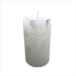 Svíčka válec rustik Smudge 60 x 100 mm bílá - velkoobchod, dovoz květin, řezané květiny Brno