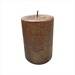 Svíčka válec Rustik 60 x 80 mm lak hnědá - velkoobchod, dovoz květin, řezané květiny Brno