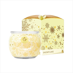 Svíčka vonná 90 g ve skle Snowflake - velkoobchod, dovoz květin, řezané květiny Brno