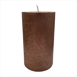 Svíčka válec Rustik 70 x 140 mm měděná - velkoobchod, dovoz květin, řezané květiny Brno