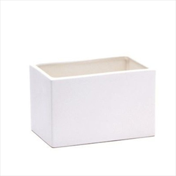 Obal keramický 11,5 x 22 x 12 cm bílý - velkoobchod, dovoz květin, řezané květiny Brno