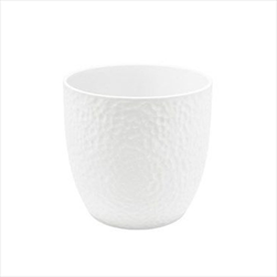 Obal keramický 19,5 x 19,5 cm bílý - velkoobchod, dovoz květin, řezané květiny Brno