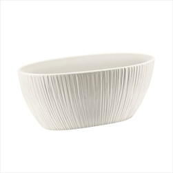 Obal keramický 13 x 13 x 26 cm krémový - velkoobchod, dovoz květin, řezané květiny Brno