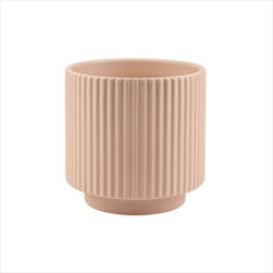 Obal keramický válec 11,5 x 11,5 cm lososový - velkoobchod, dovoz květin, řezané květiny Brno