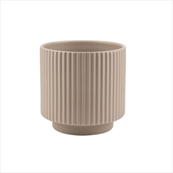 Obal keramický válec 11,5 x 11,5 cm šedý - velkoobchod, dovoz květin, řezané květiny Brno