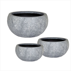 Arizona Bullet Bowl Washed Grey S3 D31/56H15.5/ - velkoobchod, dovoz květin, řezané květiny Brno