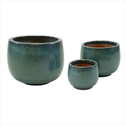 Obal glazed Bowl Moss green S3 D27/53H18/38 - velkoobchod, dovoz květin, řezané květiny Brno